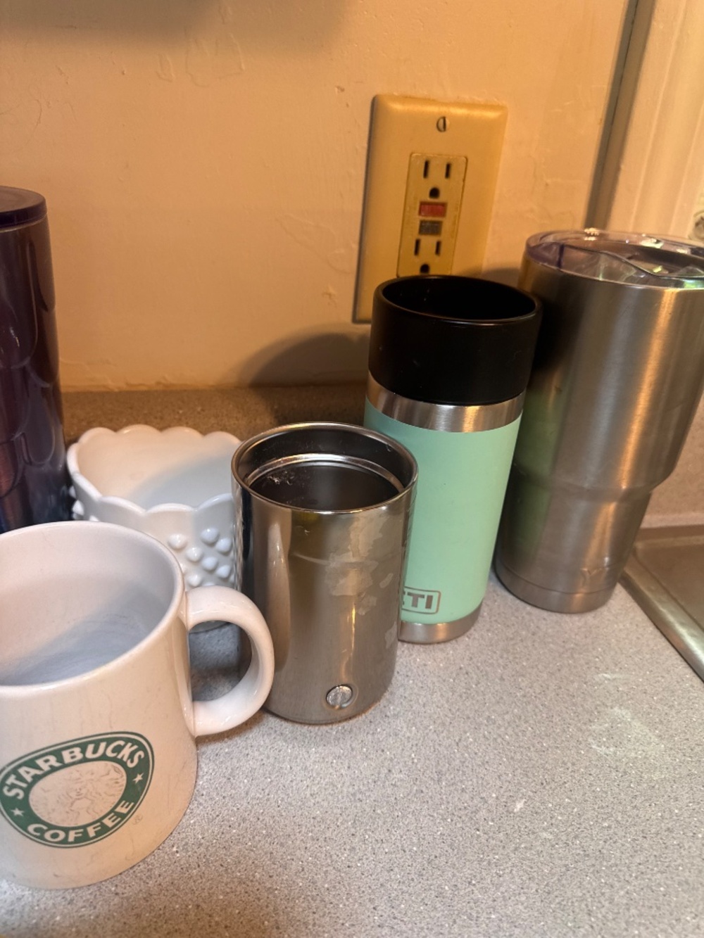 Starbucks mugs YETI Tumblers etc